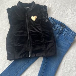3/$25 Buffalo David Bitton girls jeans and vest